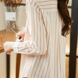 Casual Office Irregular Stripe Shirt