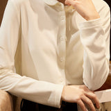 Simple Office Solid-Color Shirt