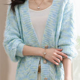Exquisite Loose Knit Cardigan for Dates - liwisi