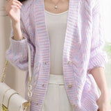 Exquisite Loose Knit Cardigan for Dates - liwisi