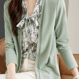 Exquisite Faux Two-Piece Knit Cardigan - liwisi