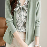 Exquisite Faux Two-Piece Knit Cardigan - liwisi
