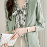 Exquisite Faux Two-Piece Knit Cardigan - liwisi