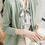 Exquisite Faux Two-Piece Knit Cardigan - liwisi