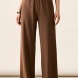 Versatile Minimalist Wide-Leg Straight Pants