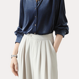 Office Vintage Suede Long-Sleeve Shirt