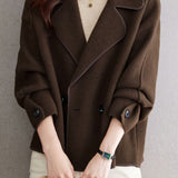 Office Casual Loose Double-Breasted Blazer