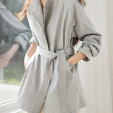 Casual Commuting Simple Loose Long-Sleeve Trench Coat - liwisi