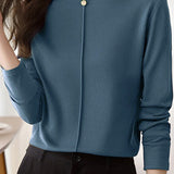 Simple and Versatile Casual Base Shirt - liwisi