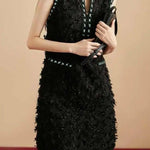 Exquisite and Elegant Tassel Sleeveless Vest Dress - liwisi