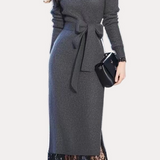 Elegant Slim Lace Paneled Dress