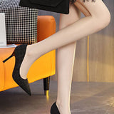 Exquisite and Elegant Houndstooth High-Heeled Shoes - liwisi