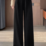 Casual Commuting Woolen Suit Pants