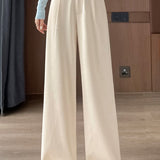 Casual Commuting Woolen Suit Pants
