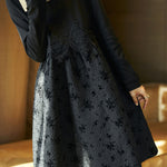 Exquisite and Elegant Lace Paneled Dress - liwisi