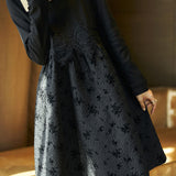 Exquisite and Elegant Lace Paneled Dress - liwisi