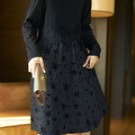 Exquisite and Elegant Lace Paneled Dress - liwisi