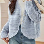 Casual and Lazy Tassel Knitted Cardigan - liwisi