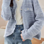 Casual and Lazy Tassel Knitted Cardigan - liwisi