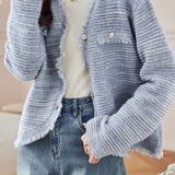 Casual and Lazy Tassel Knitted Cardigan - liwisi