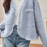 Casual and Lazy Tassel Knitted Cardigan - liwisi