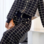 Casual Date Plaid Fake Two-Piece Set - liwisi