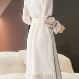 Casual Commuting Slim-Fit Polo Neck Dress