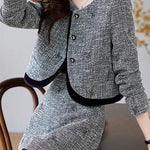 Exquisite and Elegant Coat and Skirt Two-Piece Set - liwisi