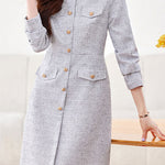 Elegant and Refined Temperament Commuting Dress - liwisi