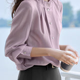 Exquisite Versatile Ruffled Elegant Shirt - liwisi