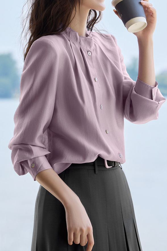 Exquisite Versatile Ruffled Elegant Shirt - liwisi