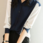 Casual Commuter Versatile Patchwork Shirt - liwisi