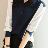 Casual Commuter Versatile Patchwork Shirt - liwisi