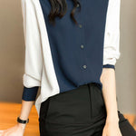 Casual Commuter Versatile Patchwork Shirt - liwisi