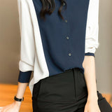 Casual Commuter Versatile Patchwork Shirt - liwisi
