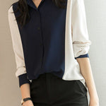 Casual Commuter Versatile Patchwork Shirt - liwisi