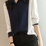 Casual Commuter Versatile Patchwork Shirt - liwisi