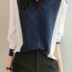Casual Commuter Versatile Patchwork Shirt - liwisi
