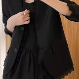 Exquisite Elegant Lace Trim Blazer - liwisi