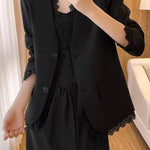 Exquisite Elegant Lace Trim Blazer - liwisi