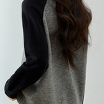 Casual Commuter Color Block Patchwork Knit Cardigan - liwisi