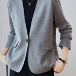 Elegant Loose Knit Jacket - liwisi