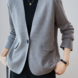 Elegant Loose Knit Jacket - liwisi