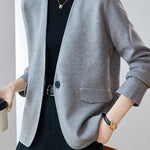 Elegant Loose Knit Jacket - liwisi