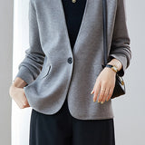 Elegant Loose Knit Jacket - liwisi
