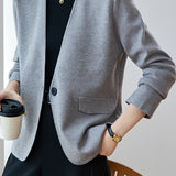 Elegant Loose Knit Jacket - liwisi