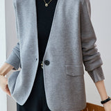 Elegant Loose Knit Jacket - liwisi
