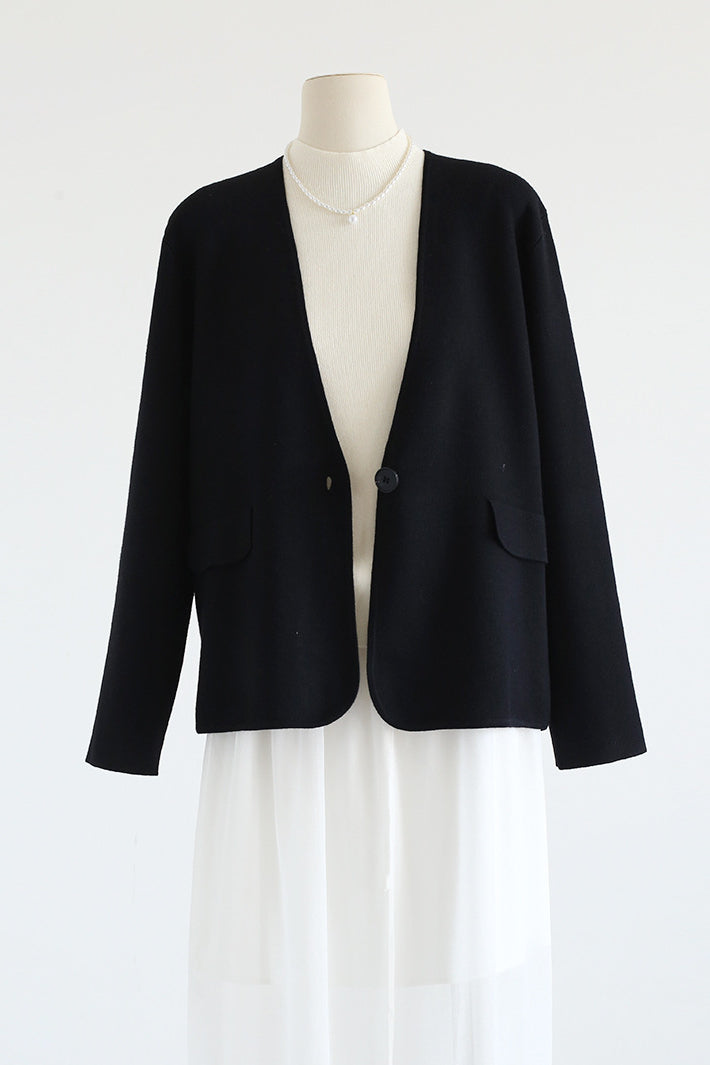 Elegant Loose Knit Jacket - liwisi
