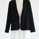Elegant Loose Knit Jacket - liwisi