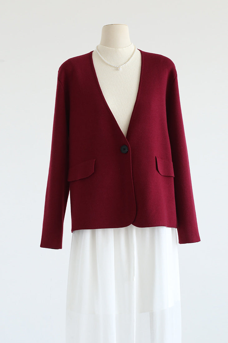 Elegant Loose Knit Jacket - liwisi